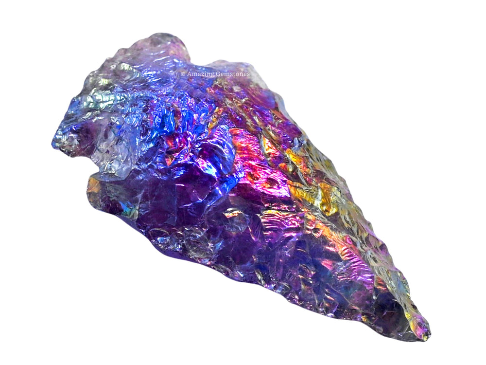 Amazing Gemstone natural crystal angel aura amethyst arrowhead brings earthy charm to decor