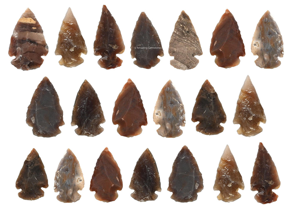 Natural jasper arrowhead showcasing earthy tones ideal for decor accents.