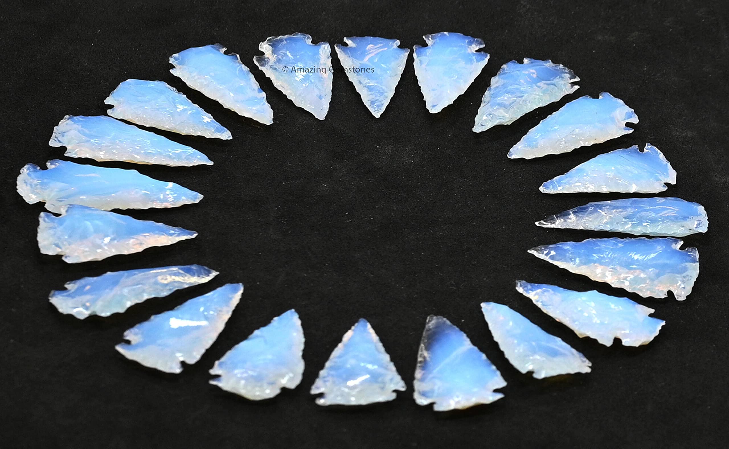 Amazing Gemstone opalite arrowhead ideal for DIY jewelry and decorative displays