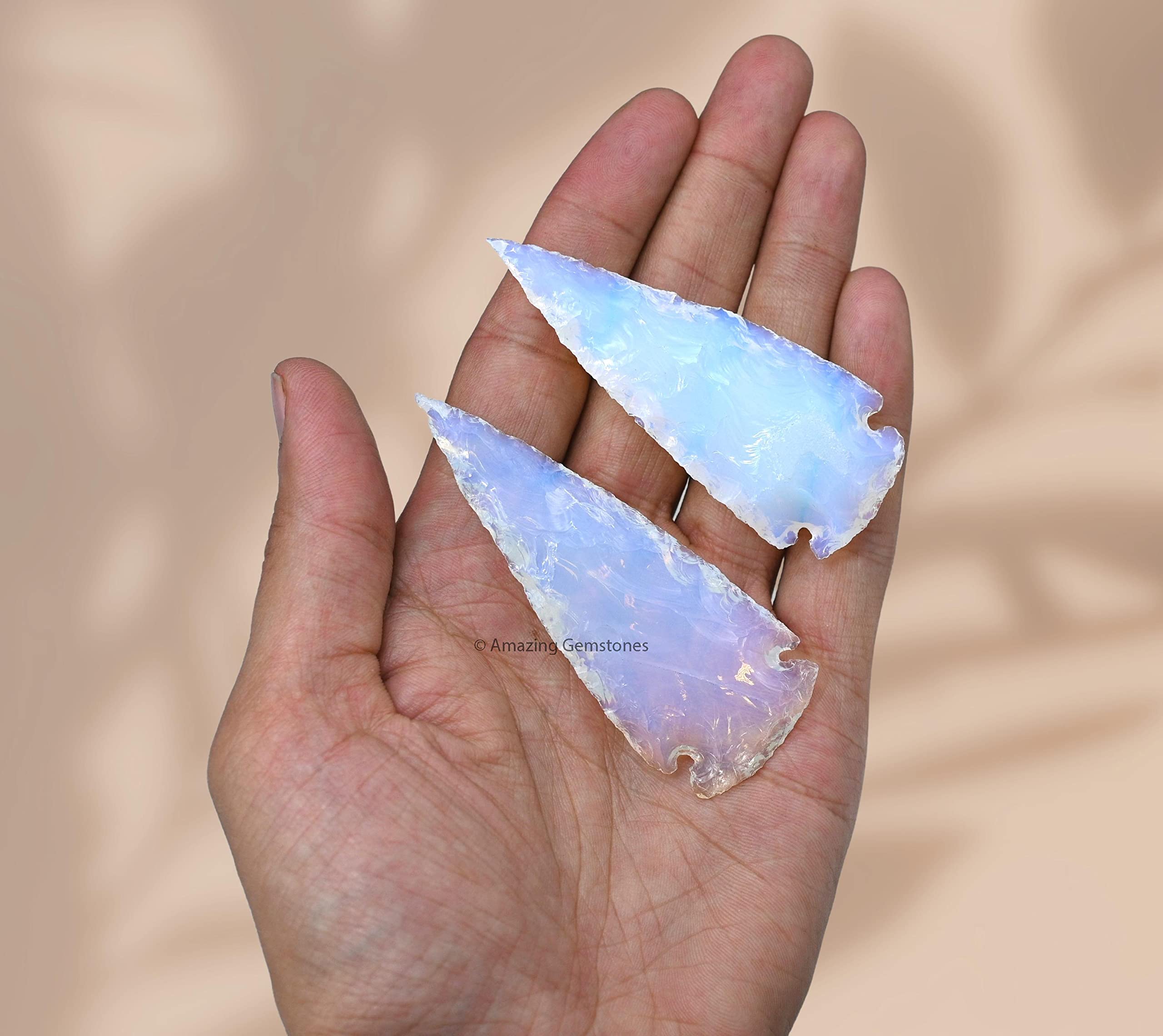 Velvet packaging preserves the arrowheads during gifting and storage.