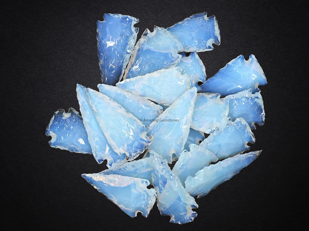 Amazing Gemstone opalite arrowhead velvet gift bag presentation and gifting