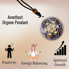 Amazing Gemstone Orgone Pendant natural crystals and resin with vibrant color.