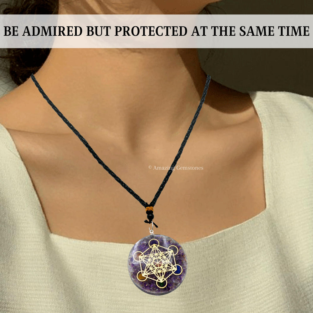 Amazing Gemstone Orgone Pendant necklace suitable for women and men daily wear.