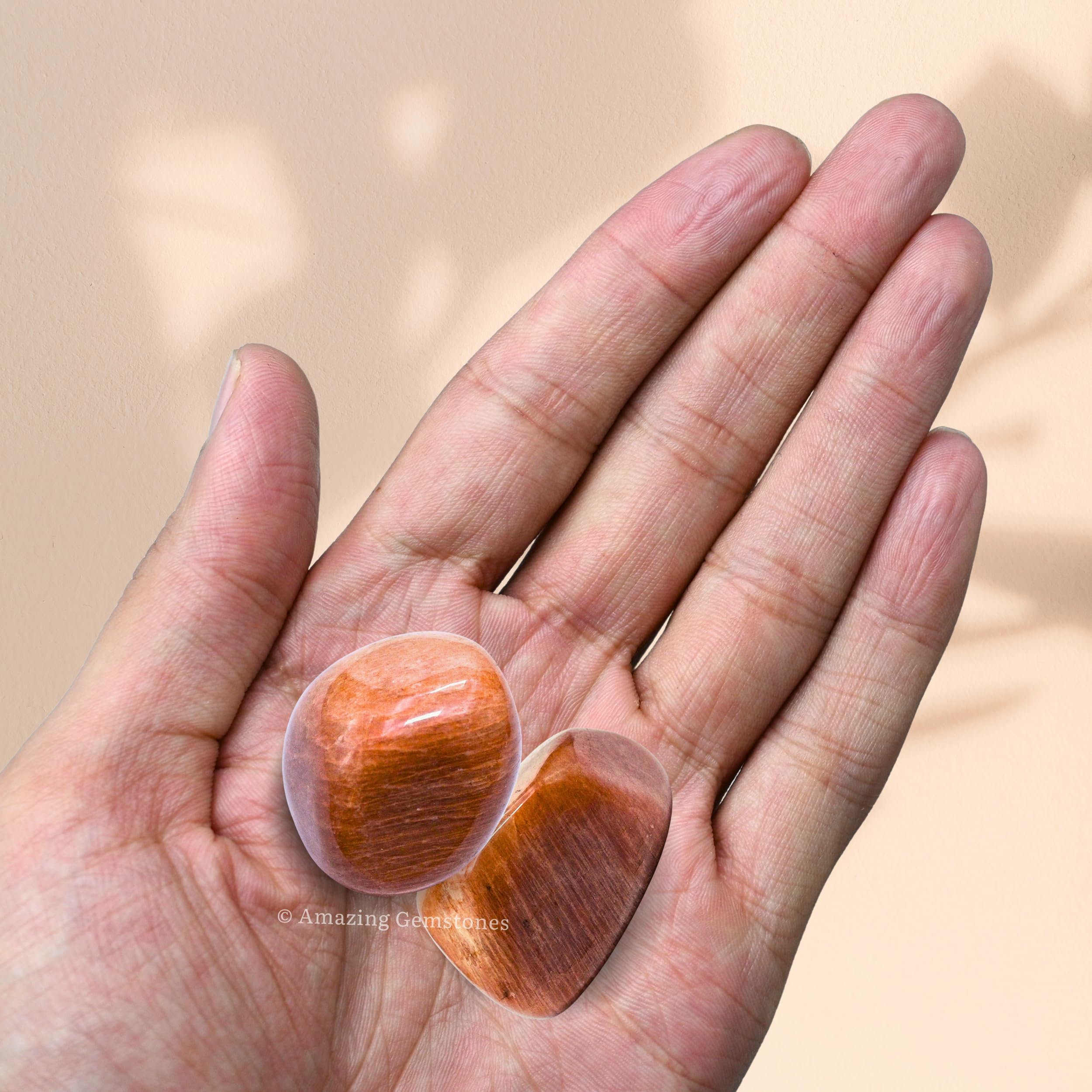 Amazing Gemstone Peach Moonstone display ideas for shelves and tabletops.
