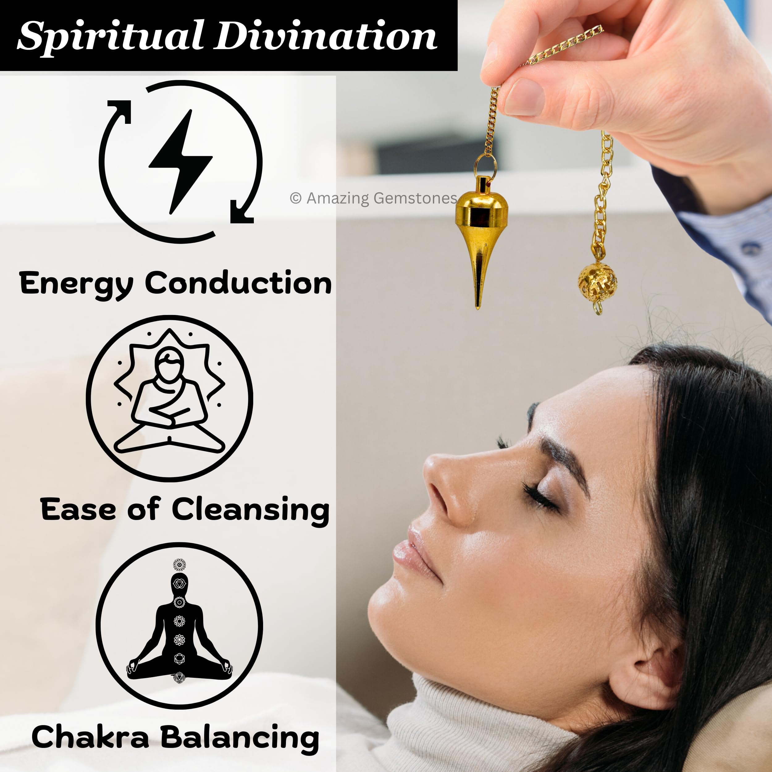 Amazing Gemstone pendulum setup for dowsing and intuitive inquiry