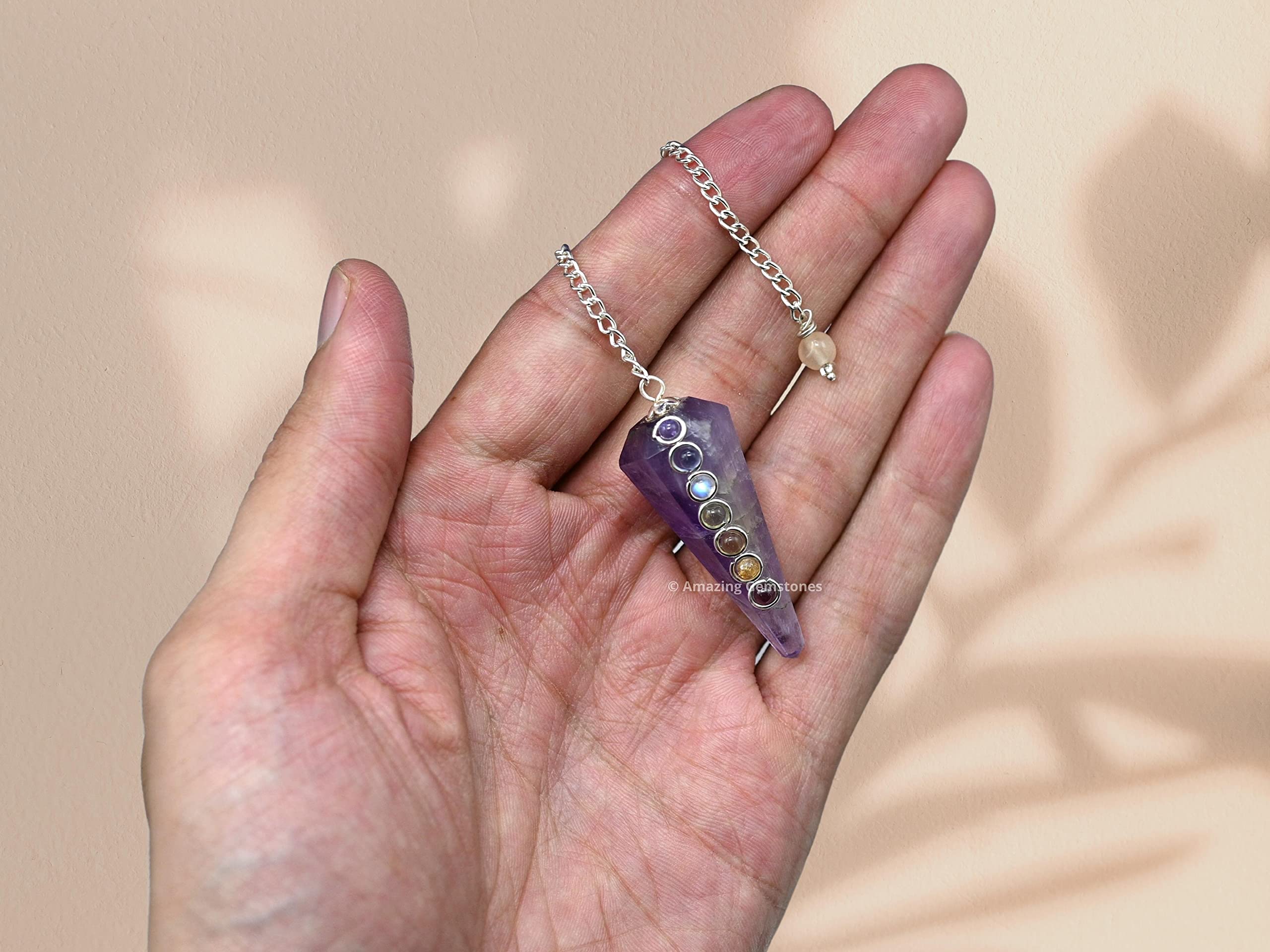 Amazing Gemstone pendulum guide included helps new users learn quickly
