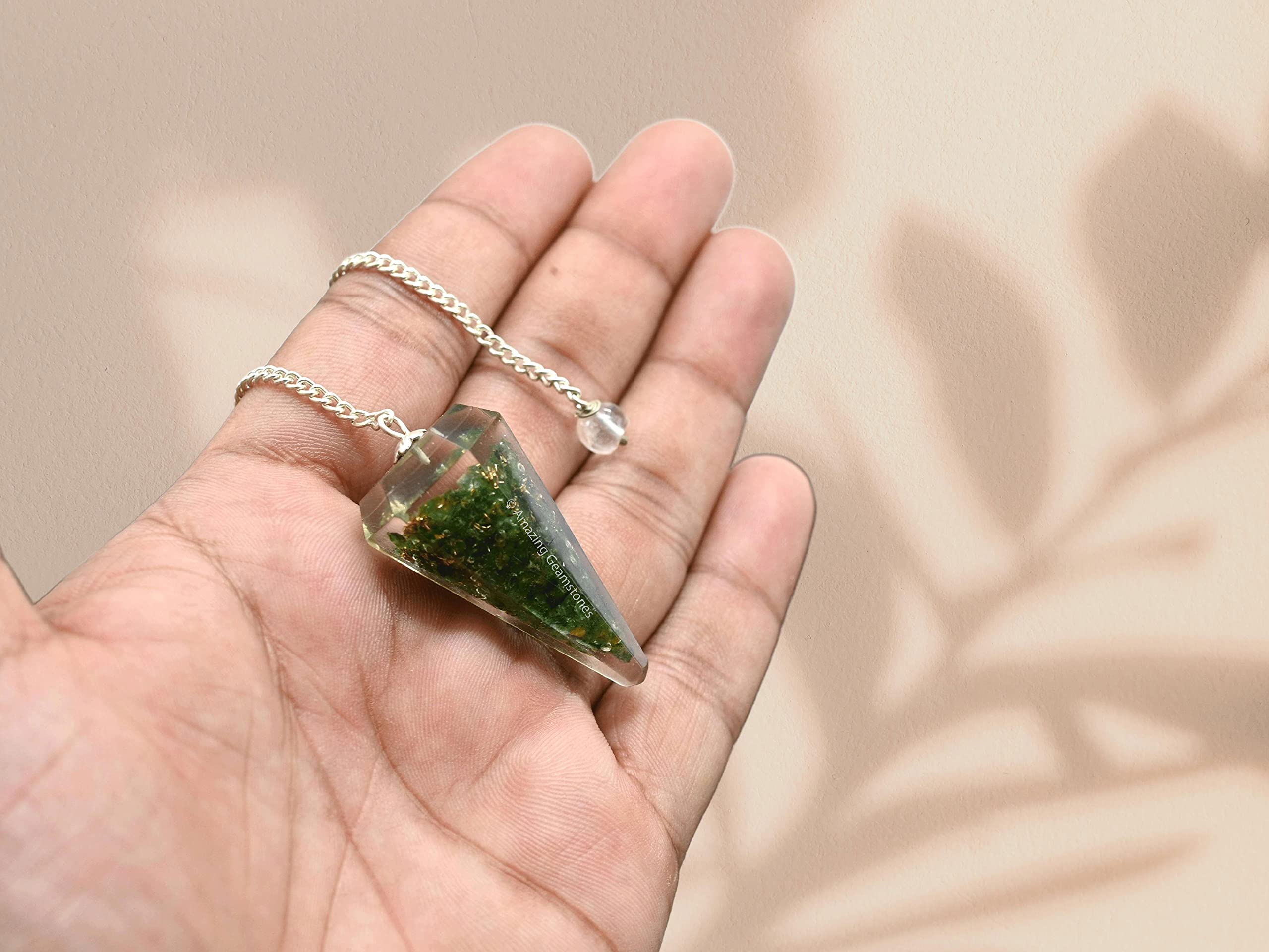 Amazing Gemstone pendulum supports connection to higher guidance during meditation