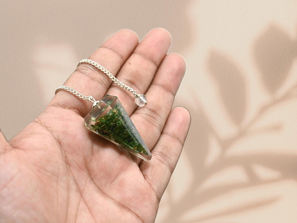 Amazing Gemstone pendulum supports connection to higher guidance during meditation