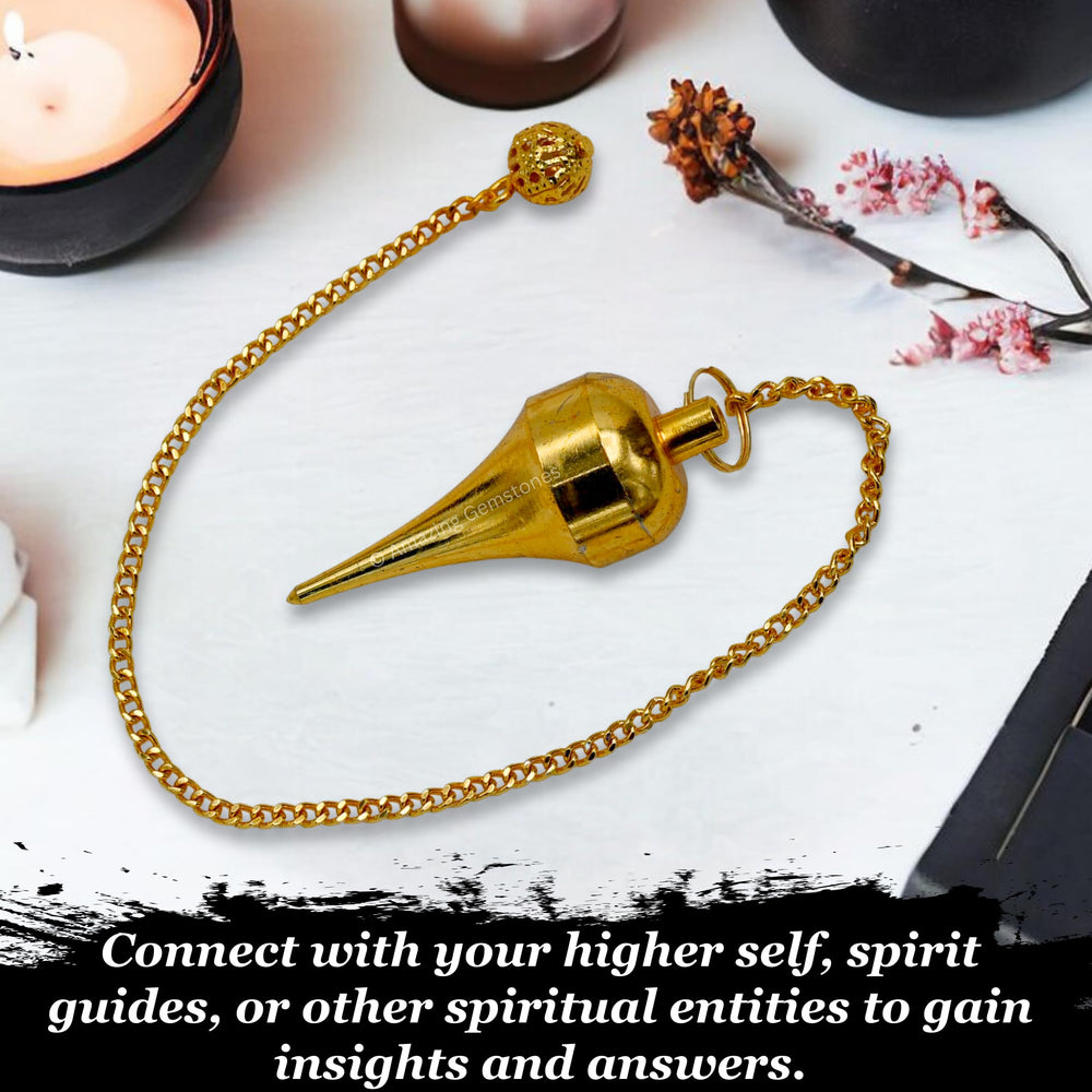 Amazing Gemstone pendulum on a tabletop stand for stable testing