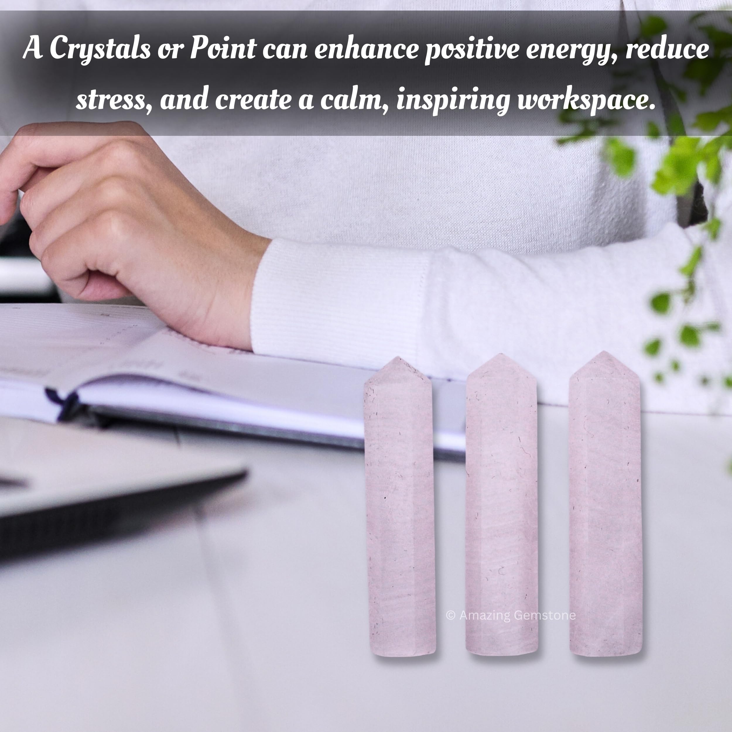 Amazing Gemstone pink calcite point 1–1.5 inches in size for beginners