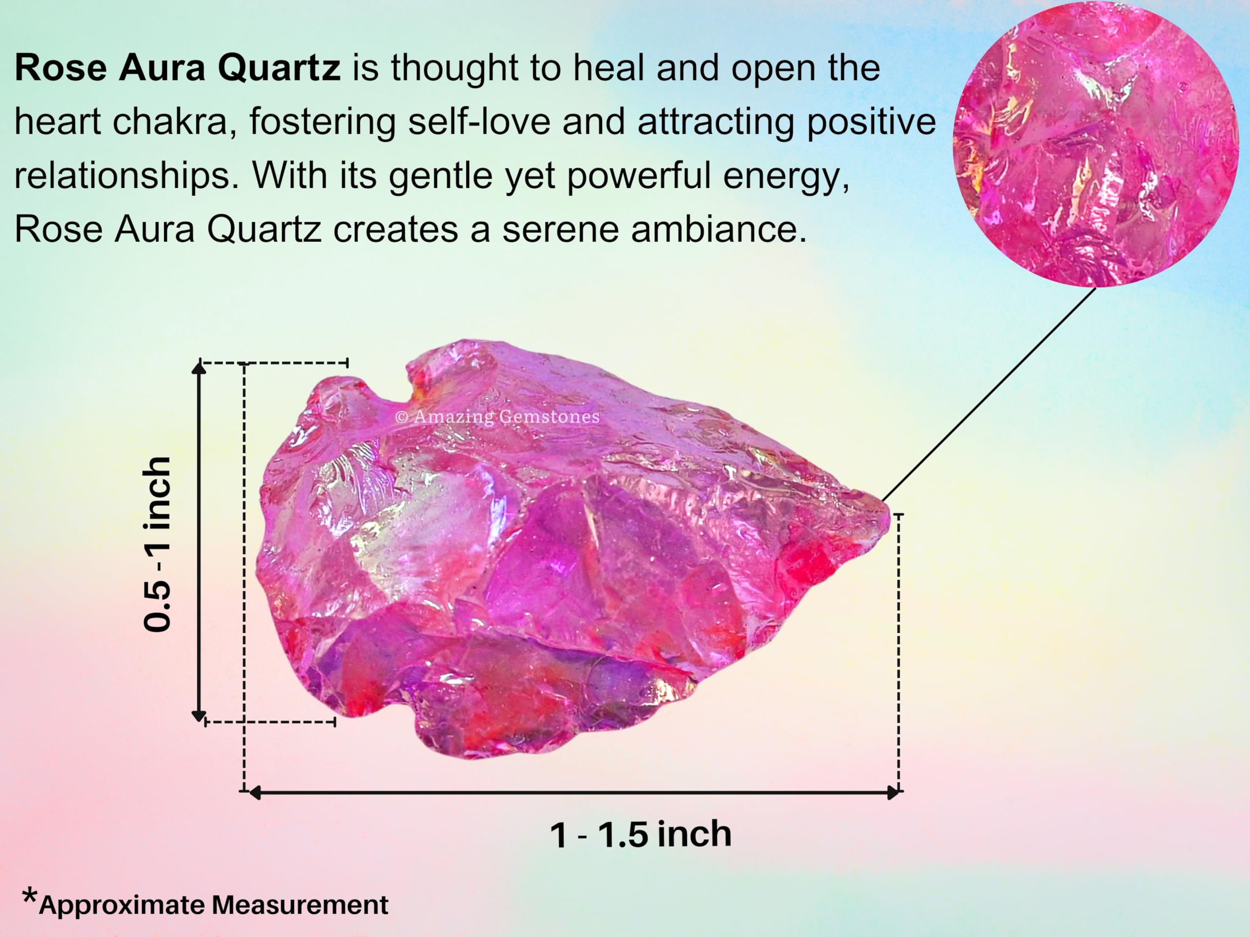 Amazing Gemstone pink rose aura quartz arrowhead in a velvet gift bag ready for gifting.