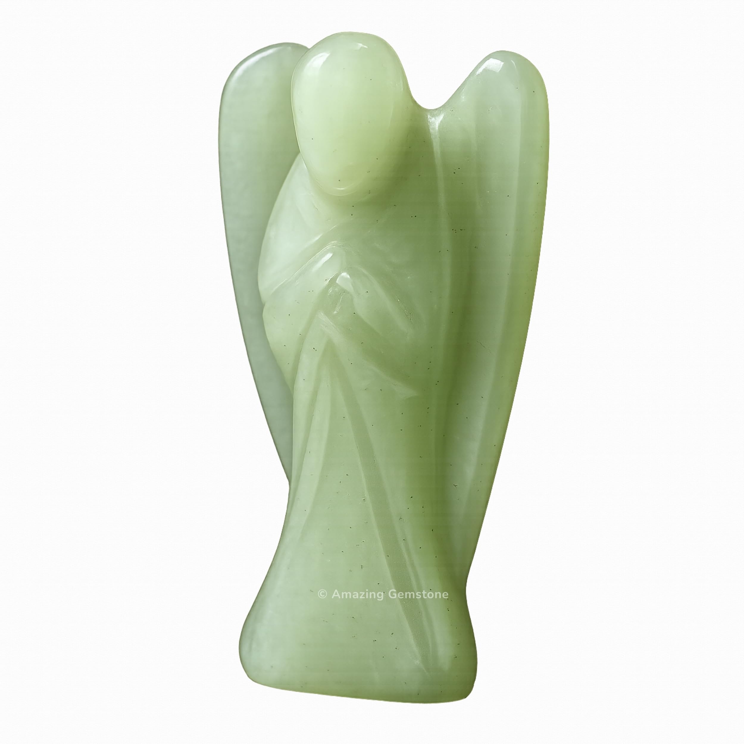 Amazing Gemstone Pocket Guardian Angel crystal, compact energy companion for travel or desk