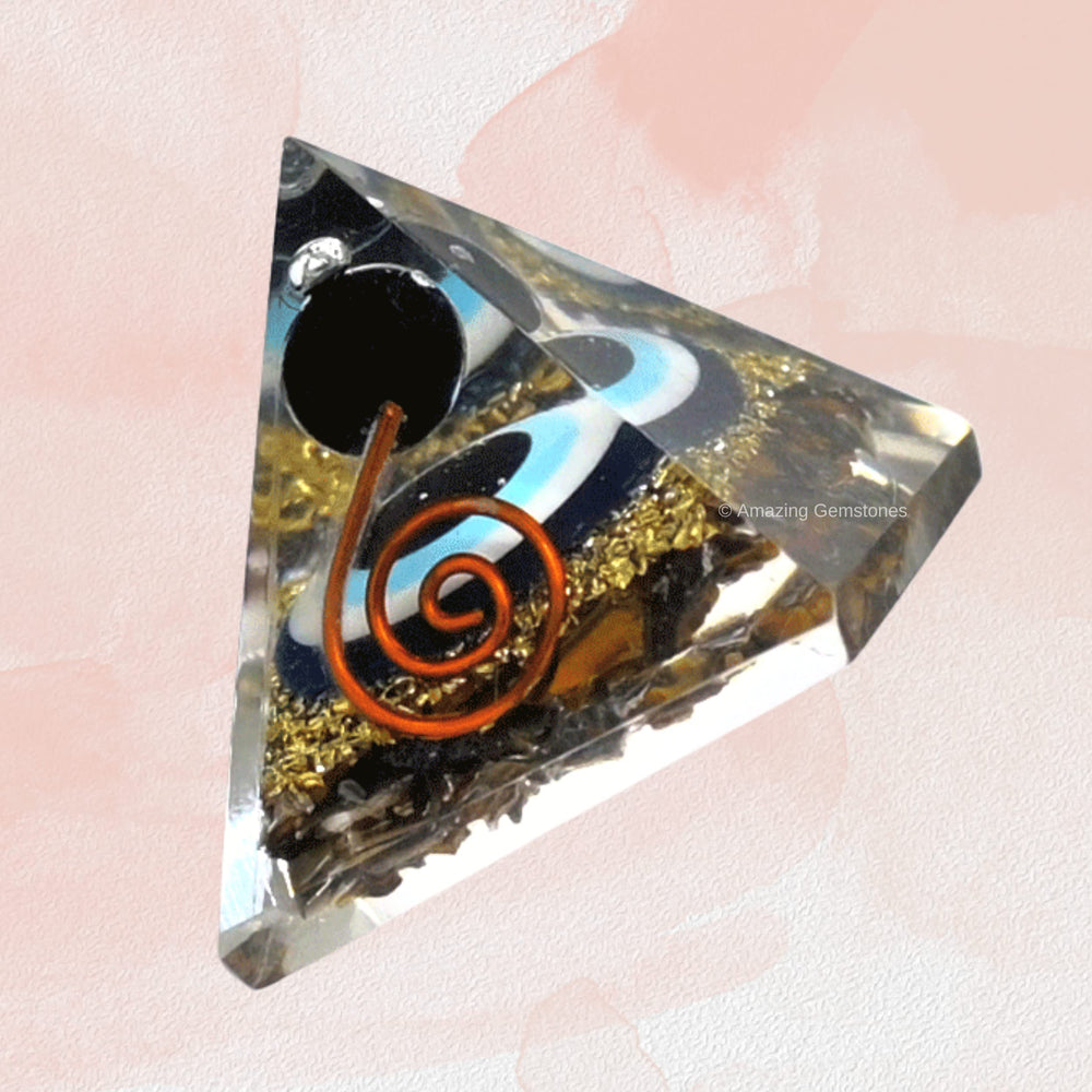 Amazing Gemstone pyramid side view reveals compact 30mm design.