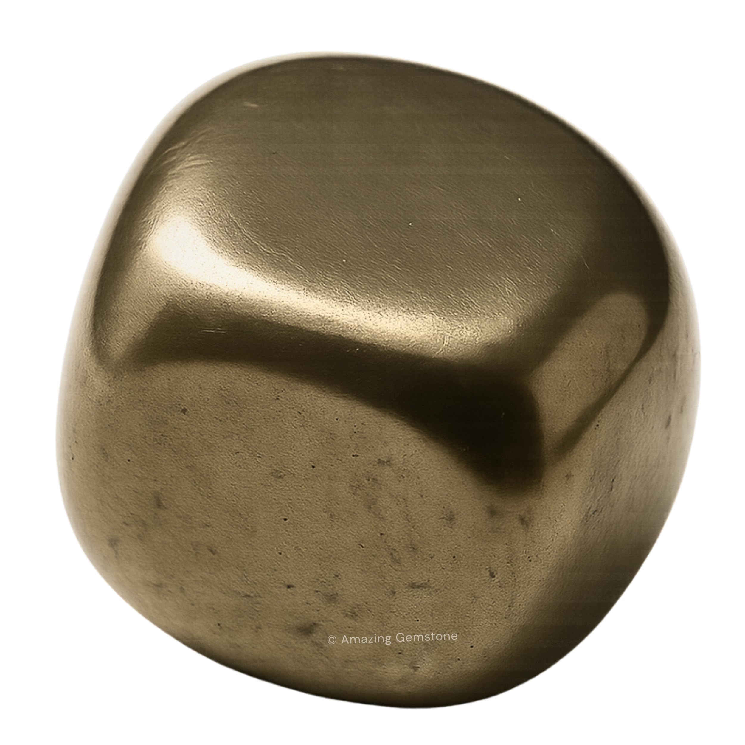 Amazing Gemstone Pyrite tumbled stones offer refined shimmer for meditation spaces.