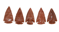 Amazing Gemstone red goldstone arrowhead detail highlighting natural texture for crafts.