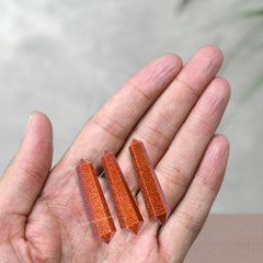 Velvet pouch with certificate of authenticity from Amazing Gemstone Red Goldstone set.