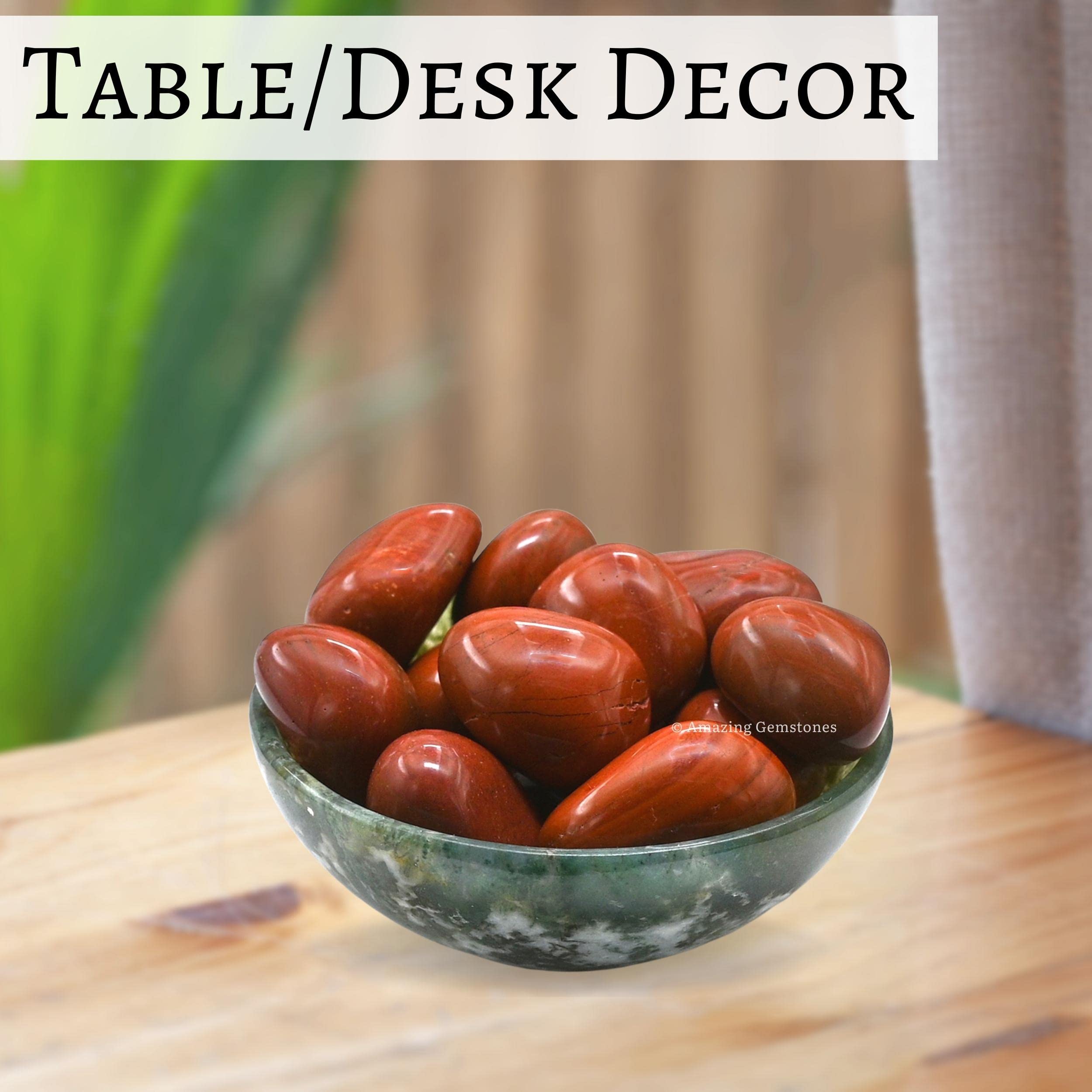 Amazing Gemstone Red Jasper collection provides glossy stones for stacking and gifting