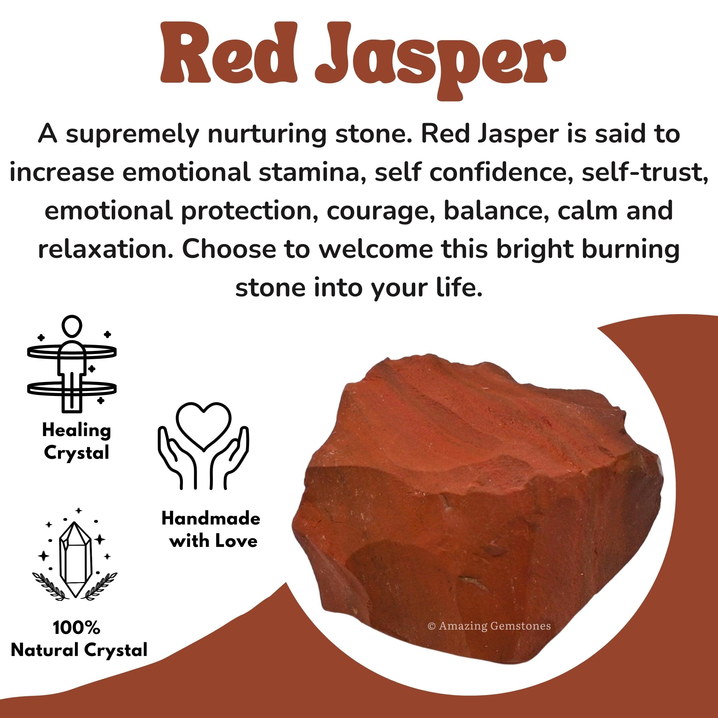 Amazing Gemstone Red Jasper ideal for DIY tumbling and polishing