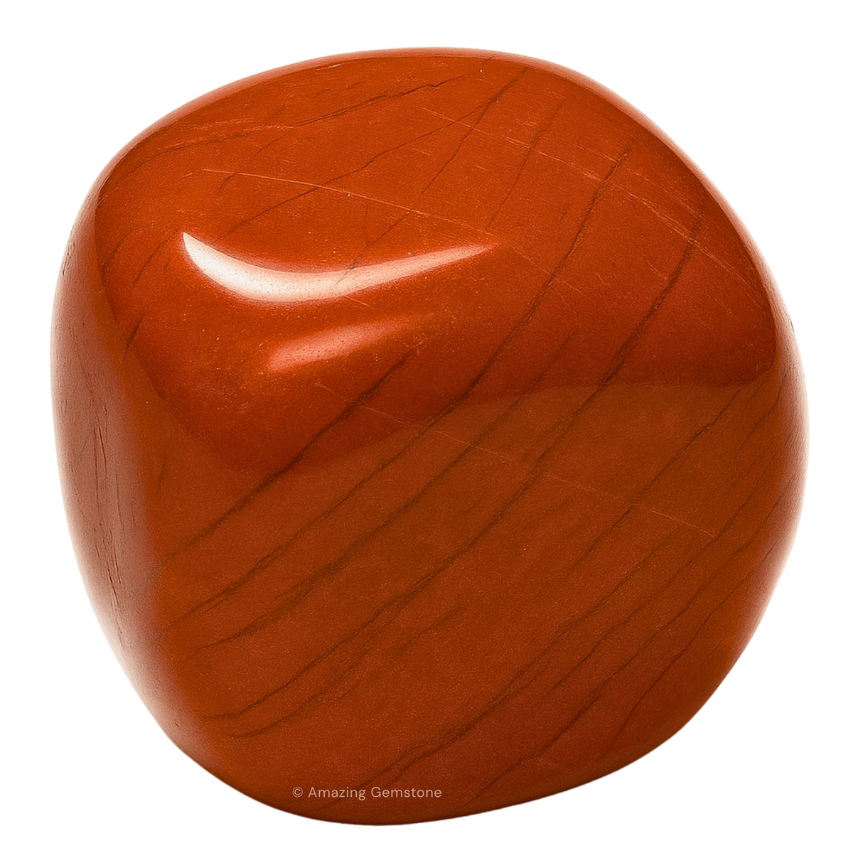 Amazing Gemstone Red Jasper polished rocks display rich red color for a refined collection