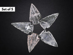 Amazing Gemstone rose quartz arrowhead collection for Native American decor.
