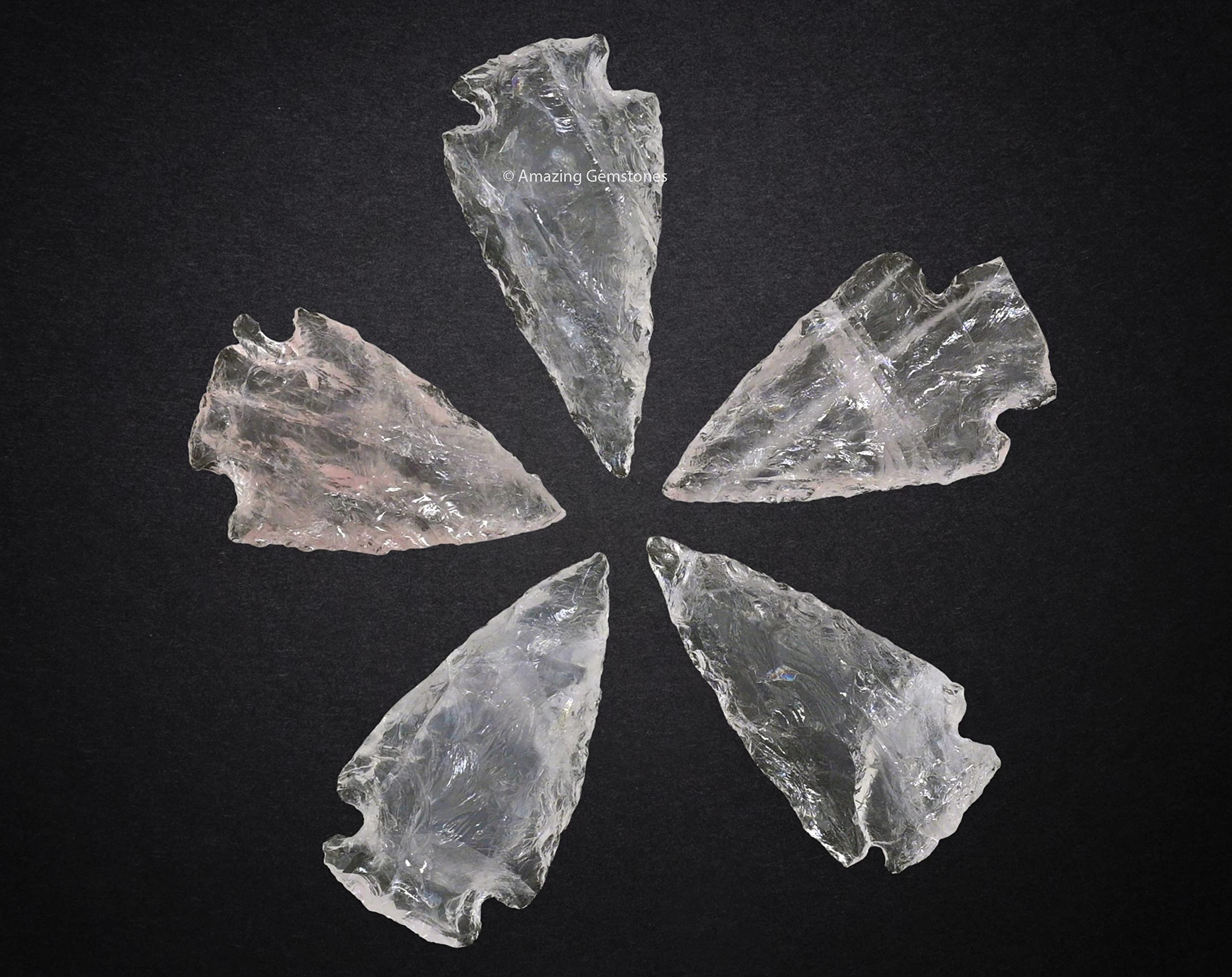 Amazing Gemstone rose quartz arrowhead for jewelry making and crafts.