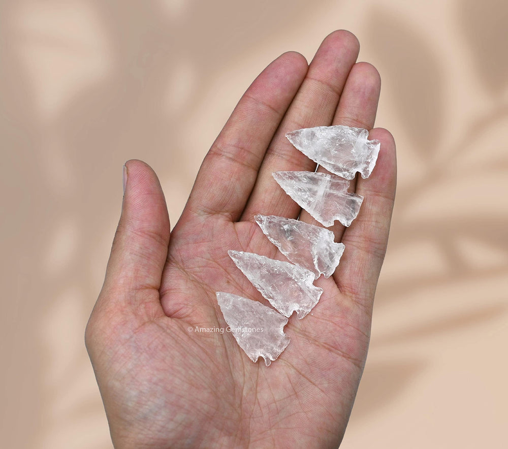 Amazing Gemstone rose quartz arrowhead for jewelry making and crafts