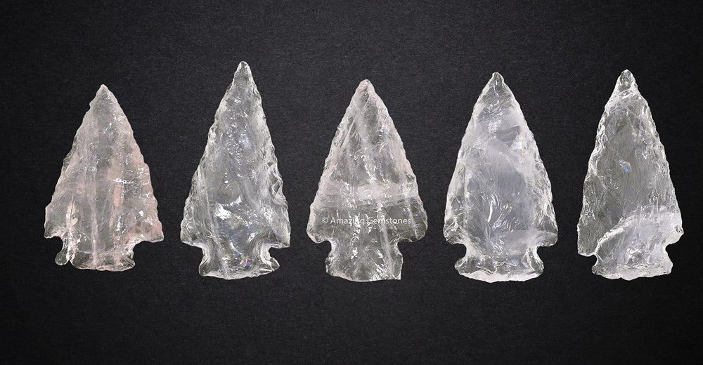Amazing Gemstone rose quartz arrowhead crystal, natural and handcrafted for decor.