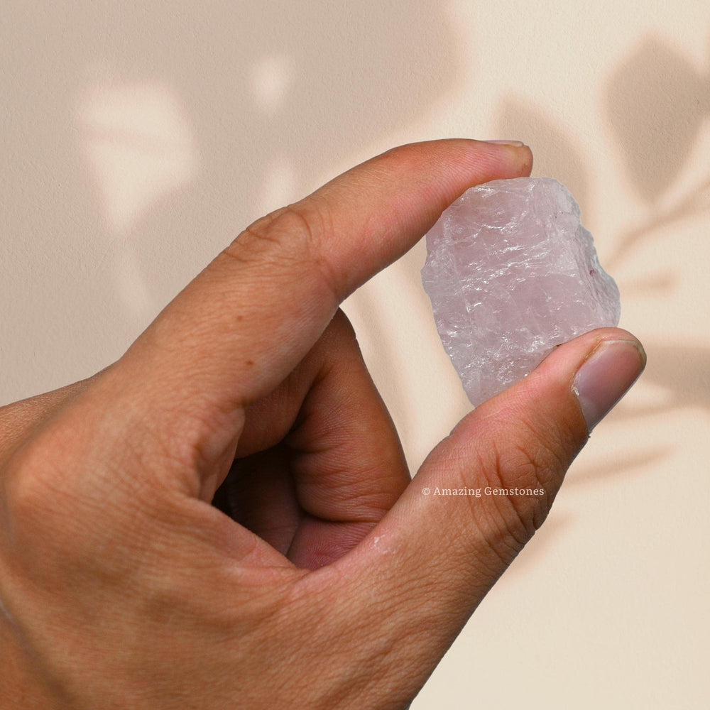 Amazing Gemstone rose quartz crystal used in crystal grids and decor