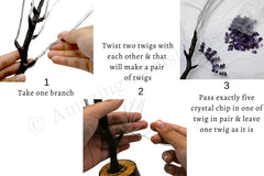 Amazing Gemstone Rose Quartz Tree Cutter shown beside the kit.