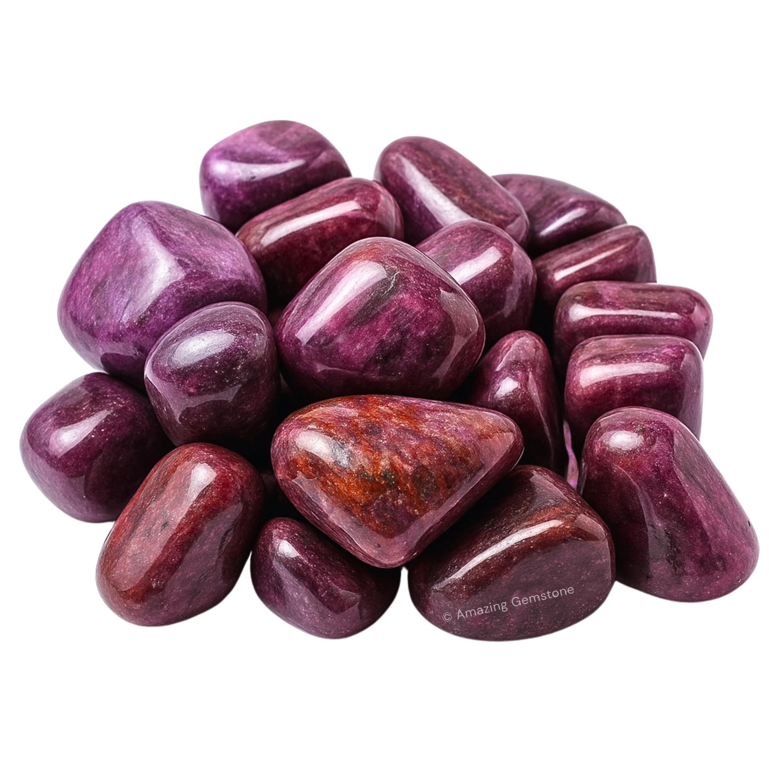 Amazing Gemstone Ruby crystal sets arranged for elegant home display.