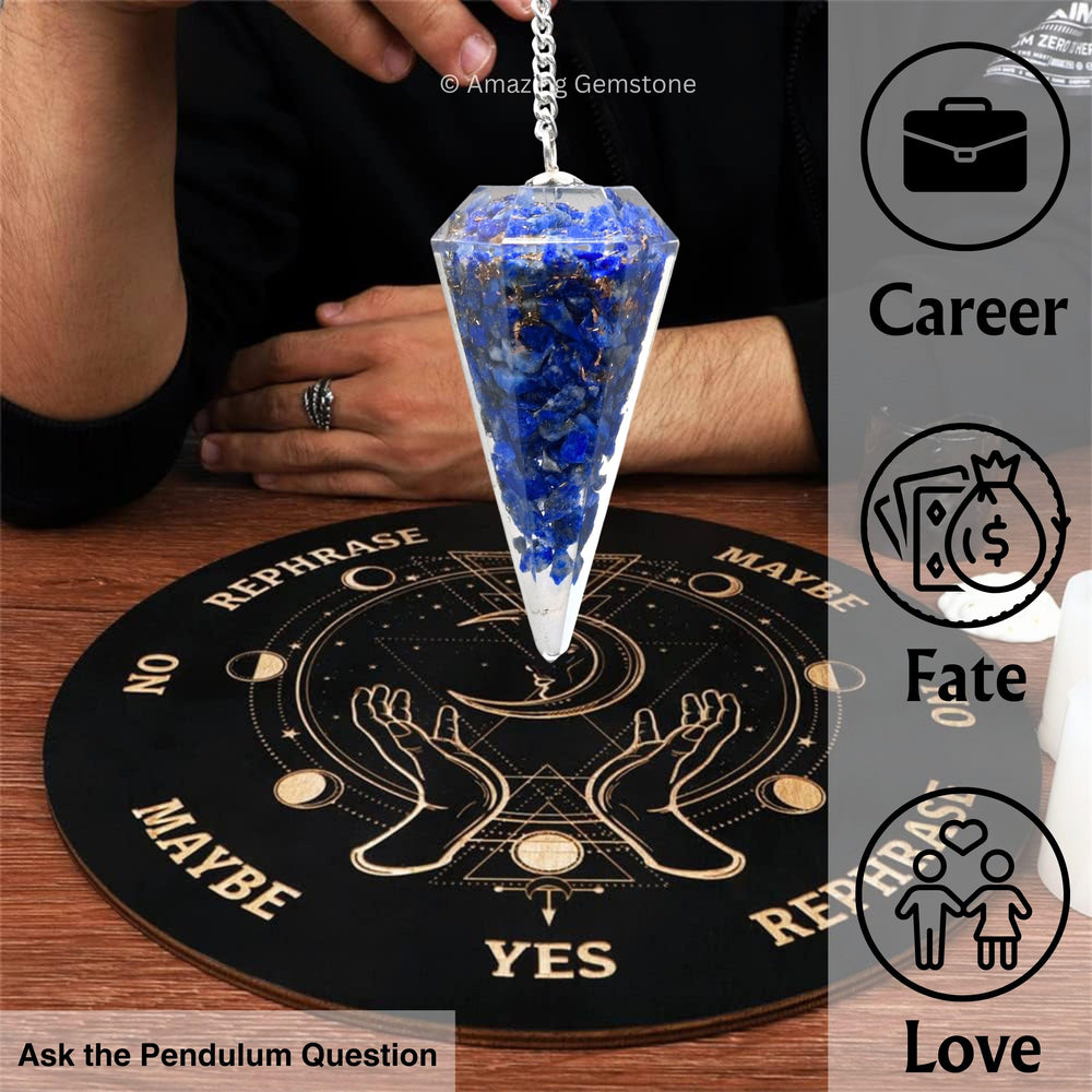 Amazing Gemstone pendulum with satisfaction guarantee for confident shopping.