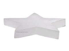 Amazing Gemstone selenite plate with crystals promotes balanced energy on coffee table