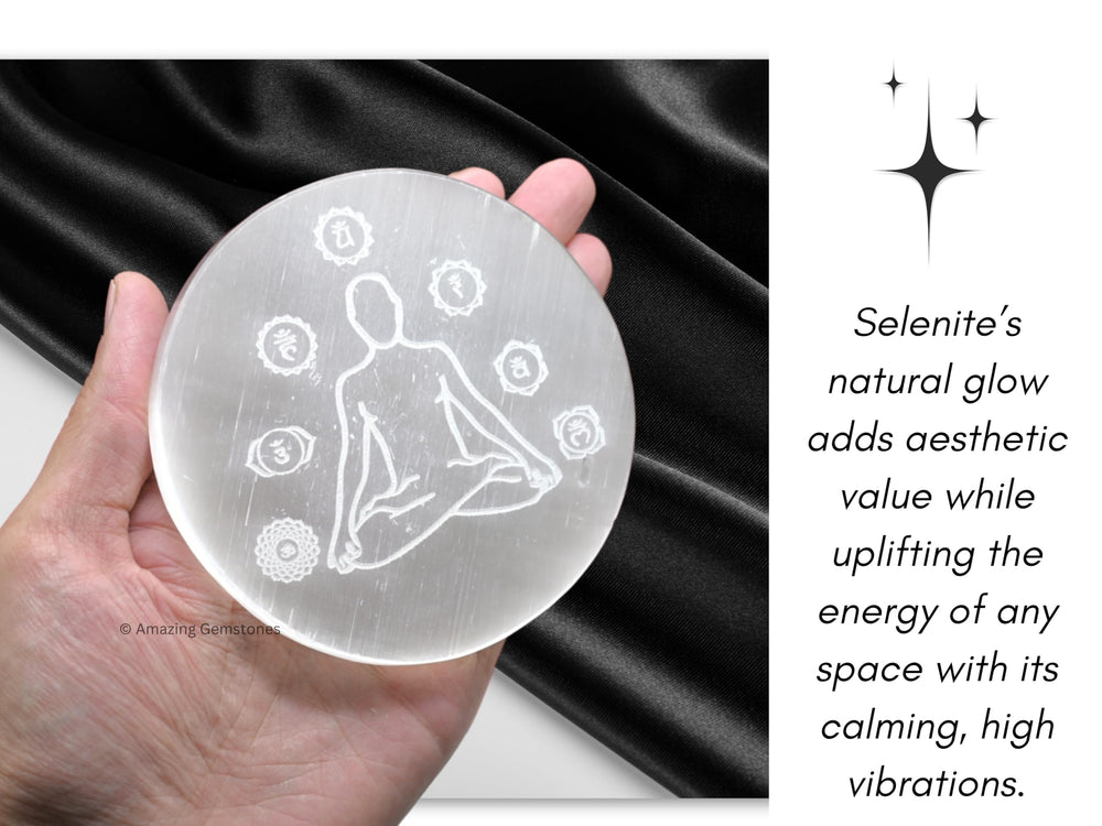 Amazing Gemstone charging plate helps cleanse gemstones and re energize jewelry pieces