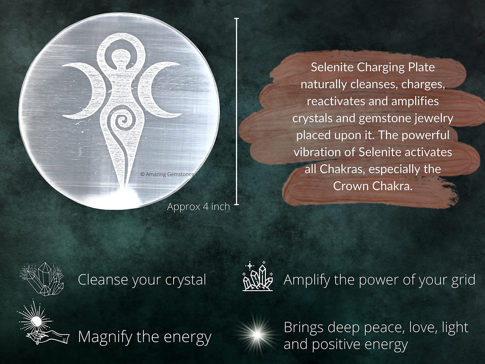 Amazing Gemstone Selenite Plate elegant design to elevate any space.