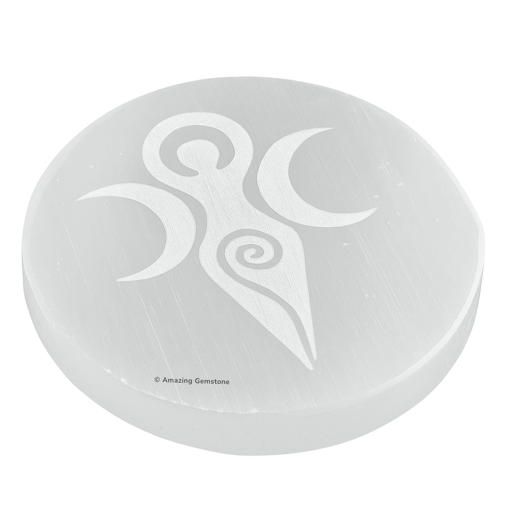 Amazing Gemstone Selenite Plate purity and cleansing for crystals and stones.