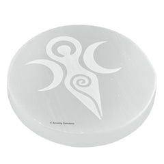 Amazing Gemstone Selenite Plate purity and cleansing for crystals and stones.