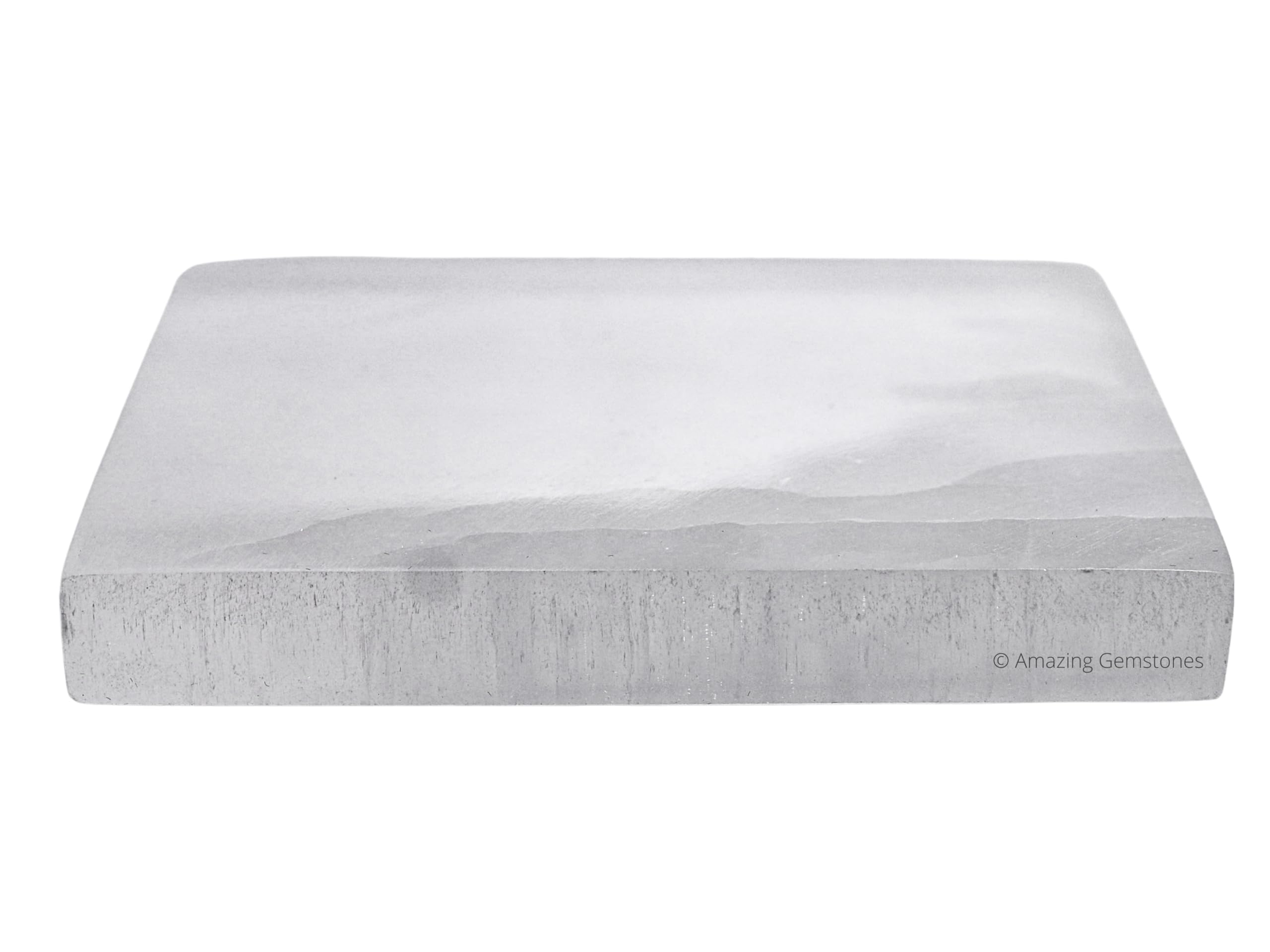 Amazing Gemstone selenite symbols engraved plate highlights decorative energy and ritual-worthy table decor