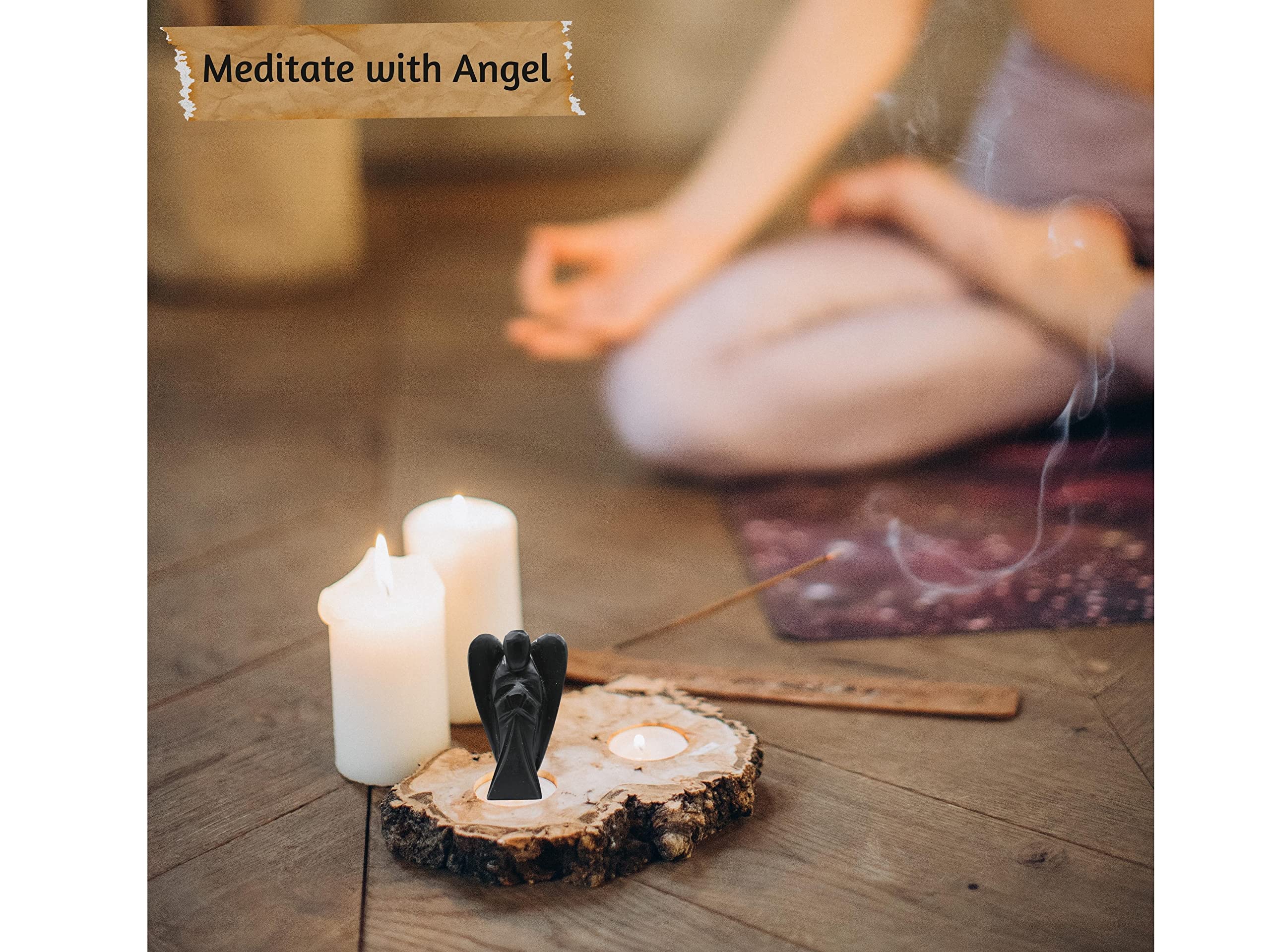 Amazing Gemstone shungite angel energy promoting peaceful moments