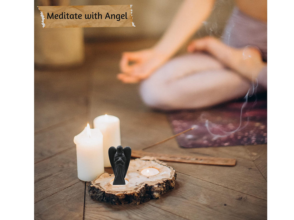 Amazing Gemstone shungite angel energy promoting peaceful moments