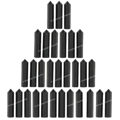 Amazing Gemstone Shungite crystal point for meditation and crystal grids.