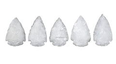 Amazing Gemstone snow quartz arrowhead set ready for crafting pendants