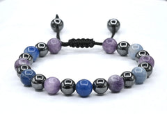Amazing Gemstone Stop Drinking Bracelet Hematite detail aids steady focus