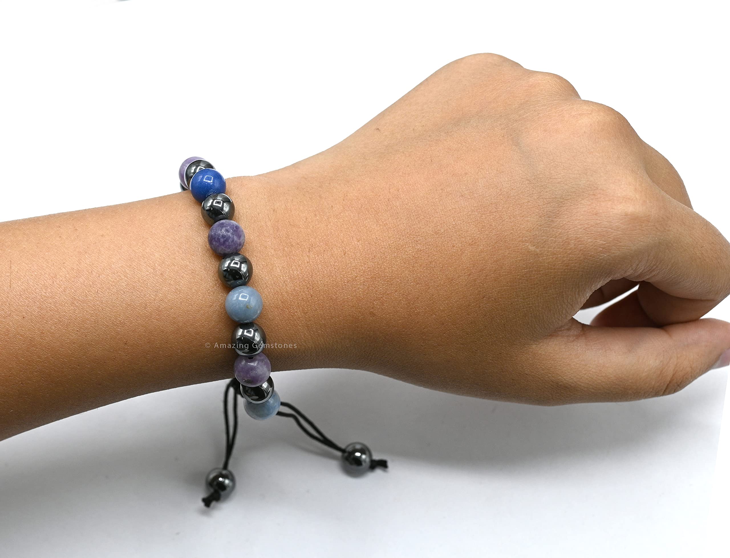 Amazing Gemstone Stop Drinking Bracelet information card included for stone meanings
