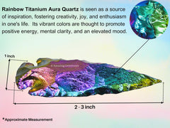 Amazing Gemstone Titanium Aura Quartz Arrowhead with detailed edges ideal for art and crafts