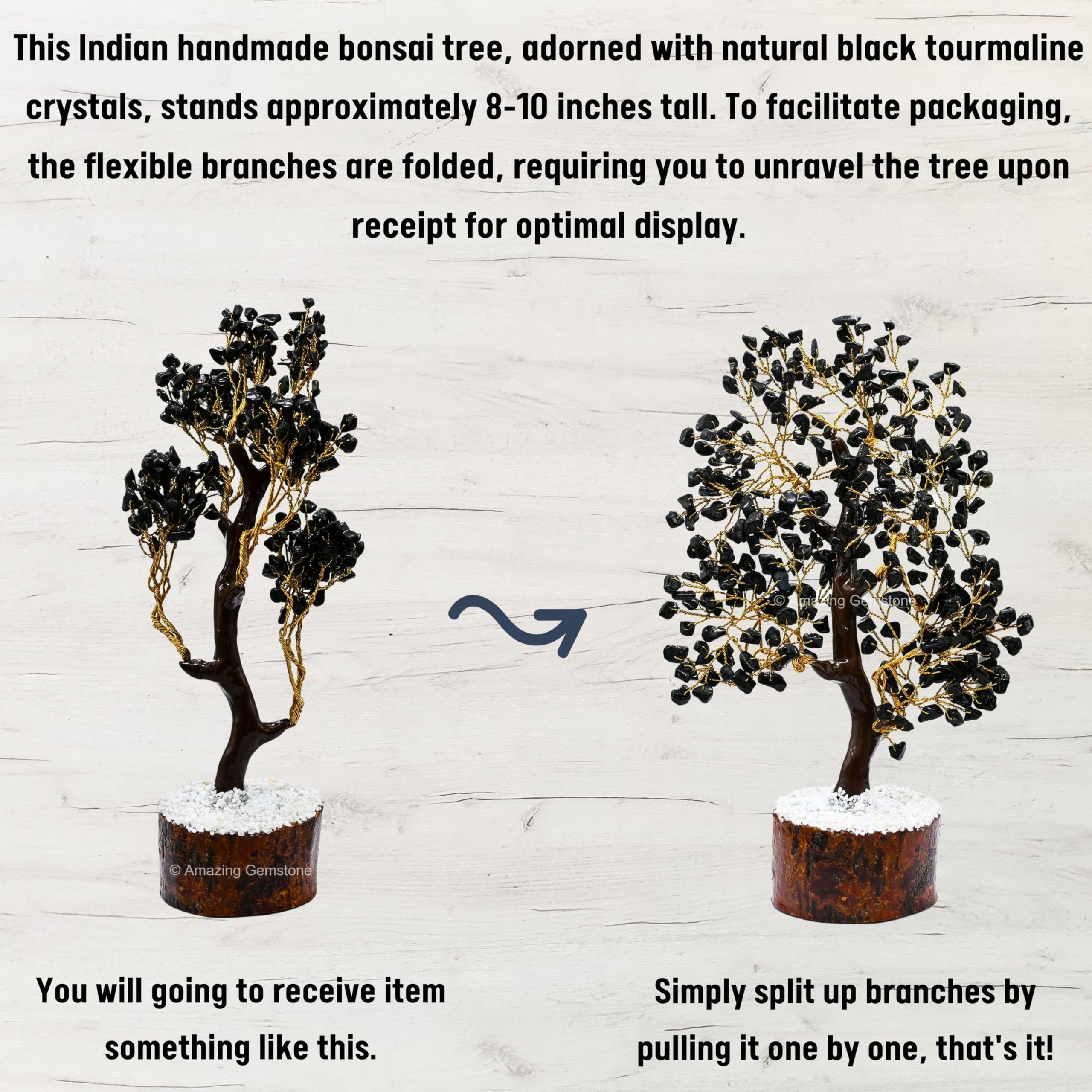 Amazing Gemstone Tree of Life decor embodies symbolic design for serene rooms.