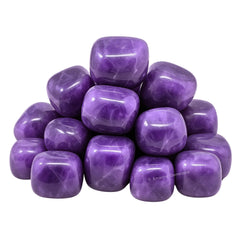 Amazing Gemstone tumbled amethyst stones for calm focus during study.