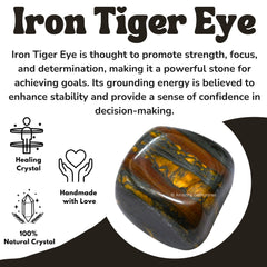 Amazing Gemstone small tumbled stones iron tiger eye ideal for energy work.