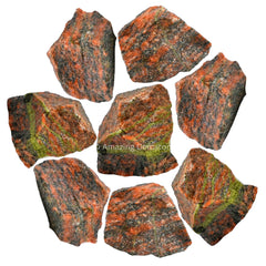 Amazing Gemstone unakite jasper raw crystals for DIY tumbling and mindful craft