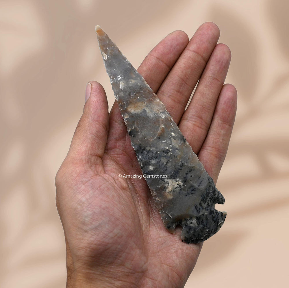 Amazing Gemstone bulk arrowheads in velvet bag for gifting and collections.