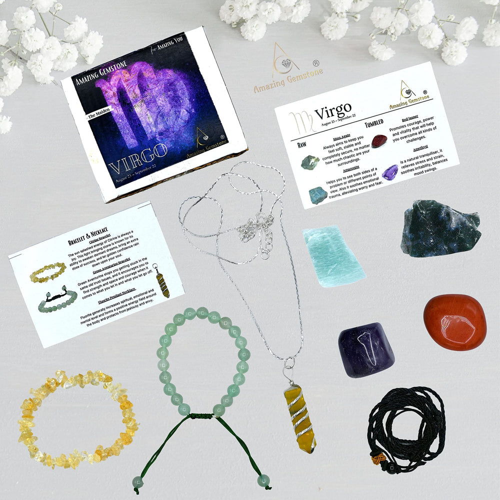 Amazing Gemstone Virgo kit citrine bracelet for positive energy